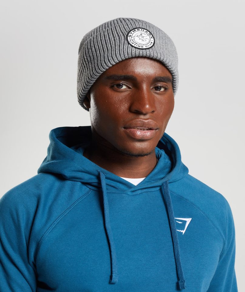 Czapki Beanie Gymshark Legacy Deep Cuff Głęboka Szare | PL 395ILN